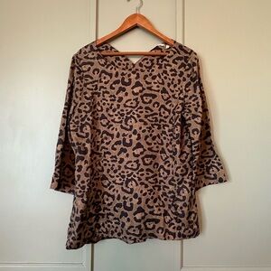 Leopard Print Tunic Top